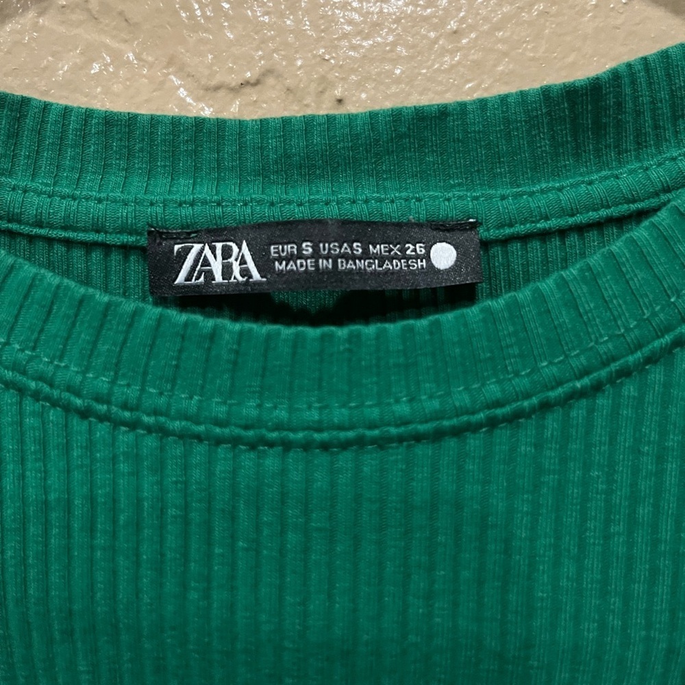 Zara Emerald Green Midi Dress - Picture 2 of 4